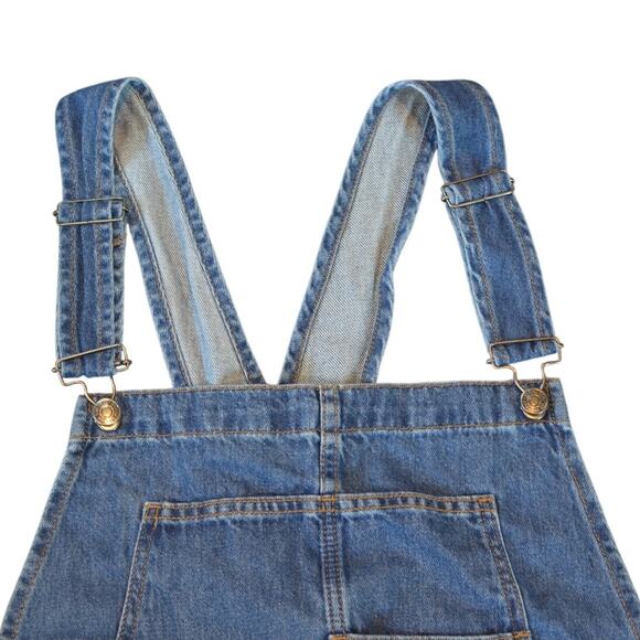 Free People We The Free Women's "Ziggy" Denim Overalls in Sapphire Blue - Picture 4 of 9